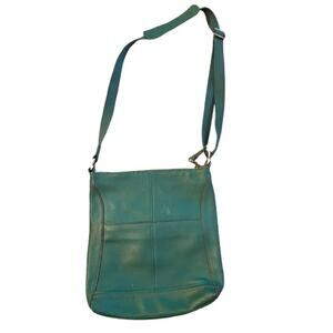 The Sak Playa Phone Crossbody Bag in Teal Leather